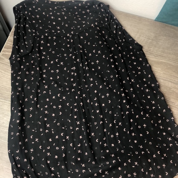 Free People Sleeveless Printed Front Tie Sheer Tank Top - Picture 7 of 8